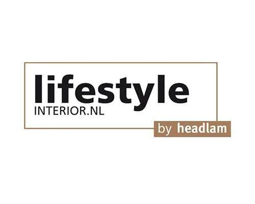 Het logo voor lifestyle interieur van headam.
