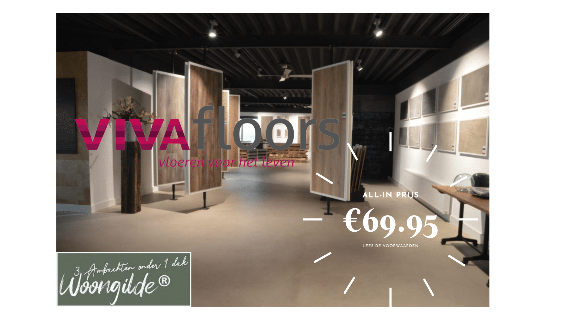Vivafloors All-In voor €69.95p/m²