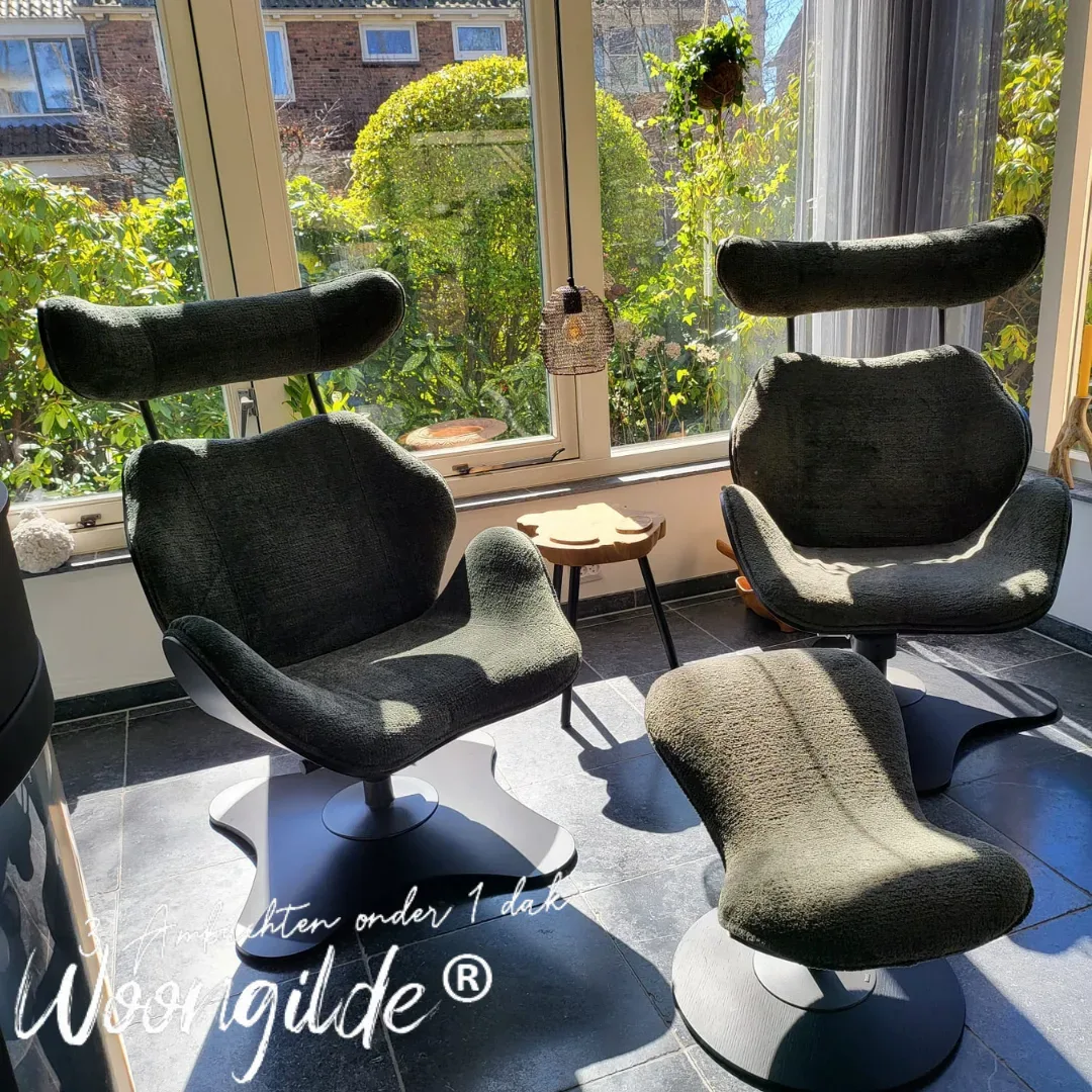 Stokke Varier fauteuil gestoffeerd door Woongilde